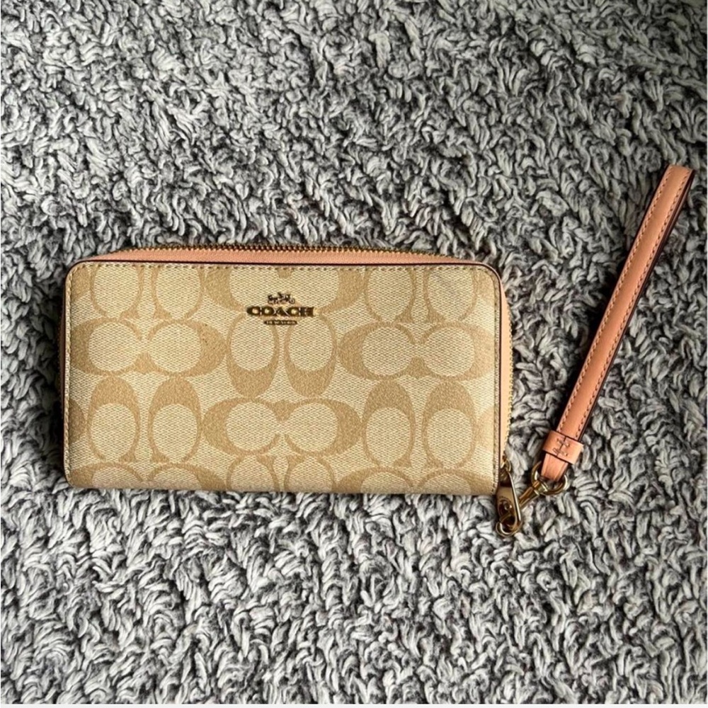 Coach Long Zip Around Wallet